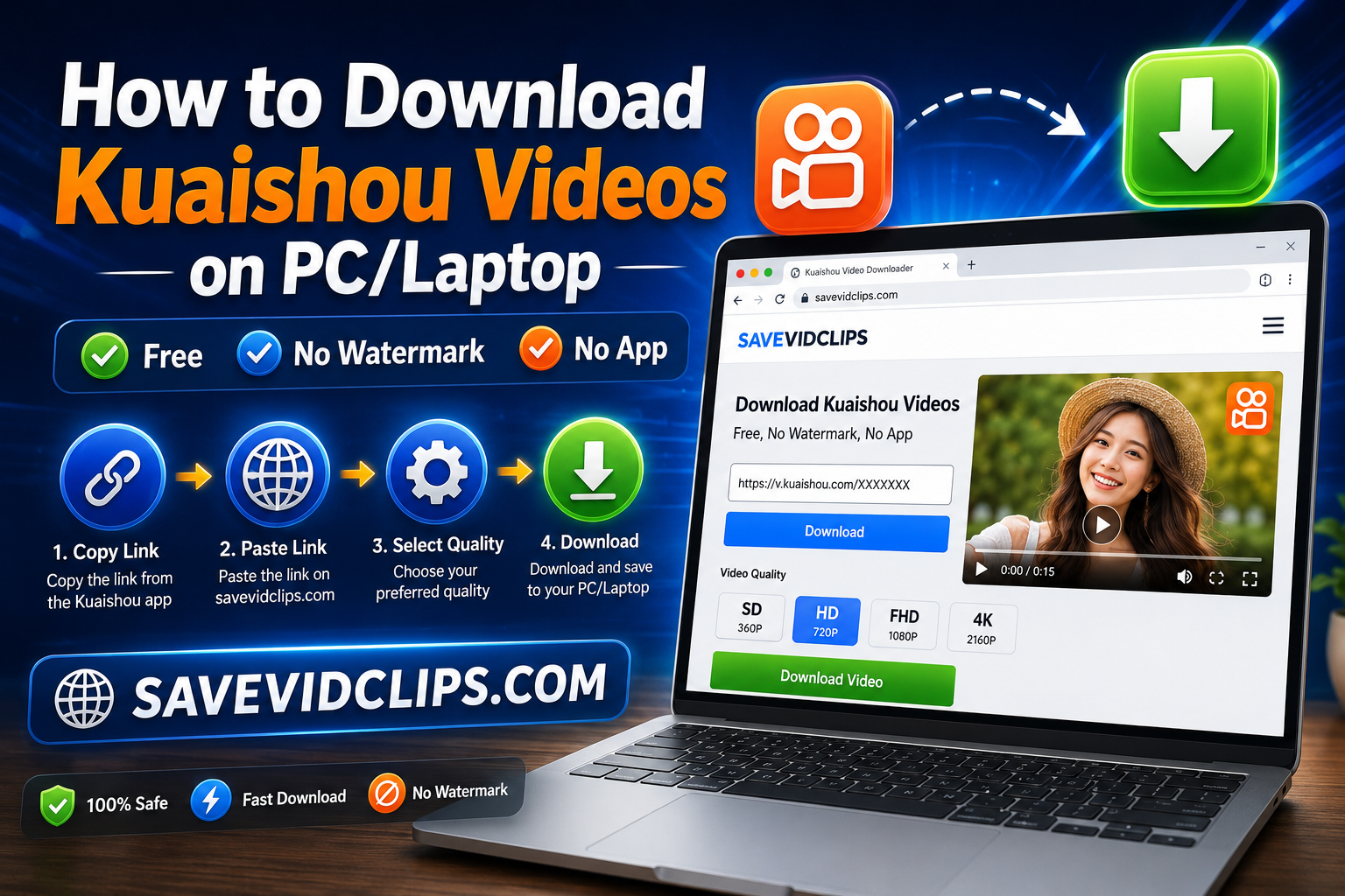 Kuaishou video download for PC